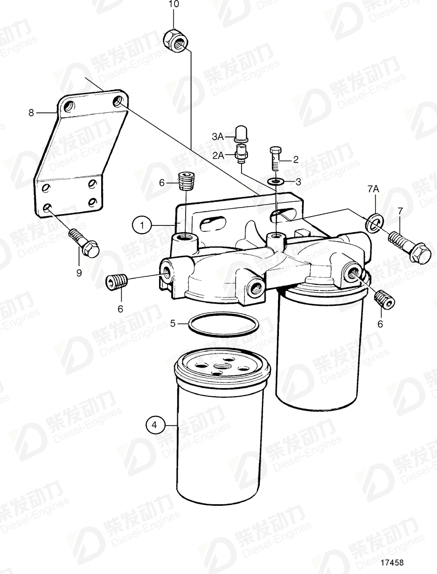 volvo penta Bracket 847841 Drawing volvo penta Bracket 847841 Drawing